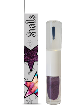 Nagų lako ir blizgučio rinkinys, violetinis