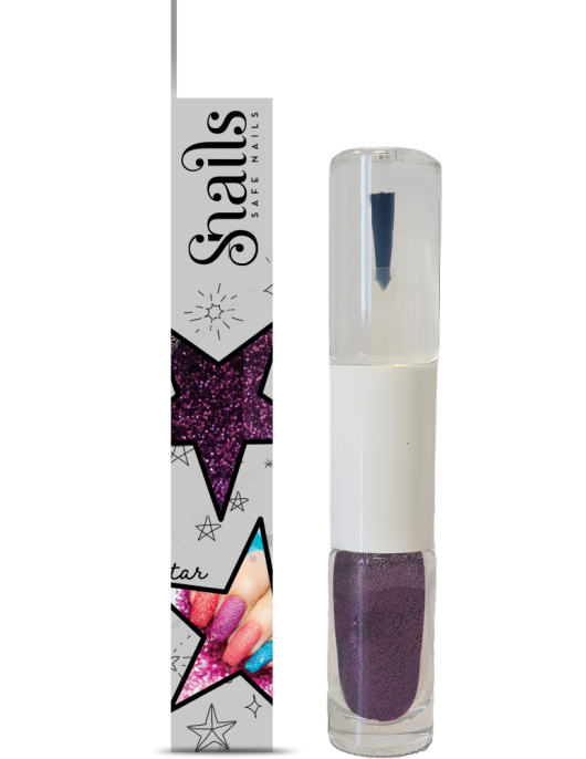 Nagų lako ir blizgučio rinkinys, violetinis