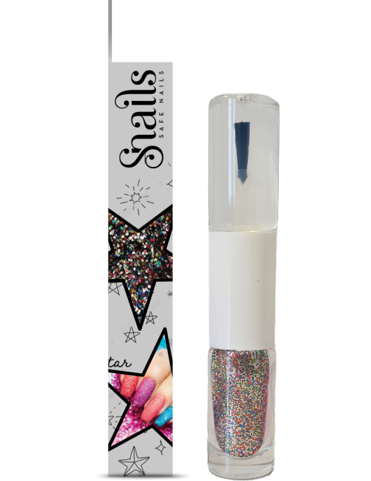 Nagų lako ir blizgučio rinkinys, daugiaspalvis