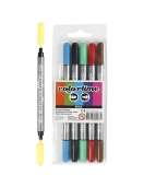 Creativ dvipusiai flomasteriai, 6 vnt.