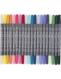 Creativ dvipusiai flomasteriai, 20 vnt.