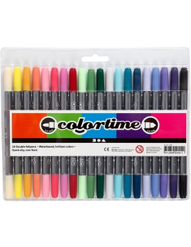 Creativ dvipusiai flomasteriai, 20 vnt.