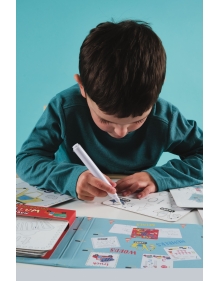 Kortelių rinkinys su vandeniniu markeriu STATYBOS