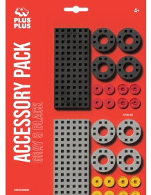 Plus Plus aksesuarų rinkinys, pilkai juodas