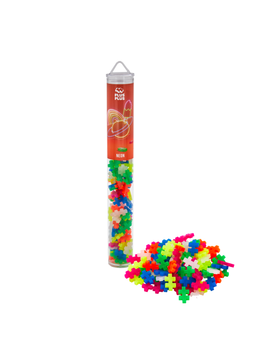 Plus Plus konstruktorius, Mini neoninių spalvų, 100 det. Plus Plus konstruktorius, Mini neoninių spalvų, 100 det.