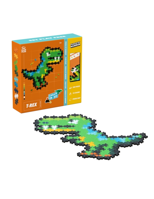 Plus Plus dėlionė pagal skaičius, T-REX, 250 det. Plus Plus dėlionė pagal skaičius, T-REX, 250 det.