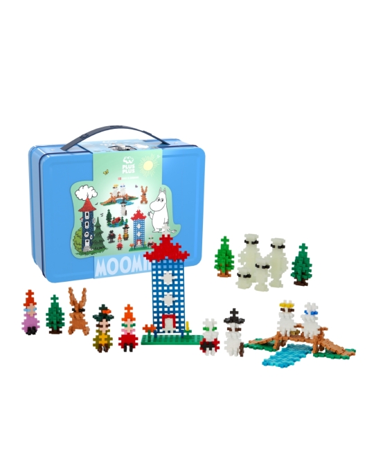 Plus Plus konstruktorius Troliai Mumiai Muminukų slėnis, mėlynas lagaminas