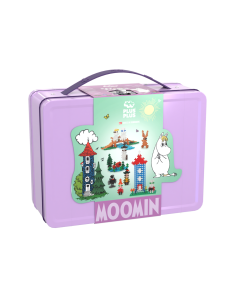 Plus Plus konstruktorius Troliai Mumiai Muminukų slėnis, violetinis lagaminas