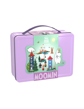 Plus Plus konstruktorius Troliai Mumiai Muminukų slėnis, violetinis lagaminas