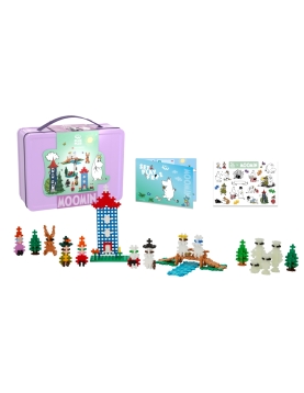 Plus Plus konstruktorius Troliai Mumiai Muminukų slėnis, violetinis lagaminas