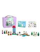 Plus Plus konstruktorius Troliai Mumiai Muminukų slėnis, violetinis lagaminas