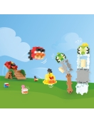 Plus Plus konstruktorius Angry Birds Katapultos smūgis Plus Plus konstruktorius Angry Birds Katapultos smūgis