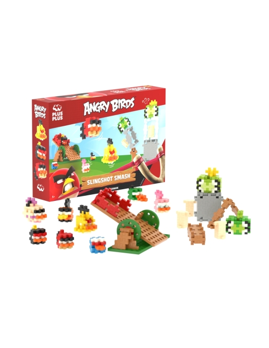 Plus Plus konstruktorius Angry Birds Katapultos smūgis Plus Plus konstruktorius Angry Birds Katapultos smūgis