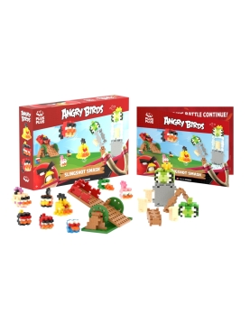 Plus Plus konstruktorius Angry Birds Katapultos smūgis