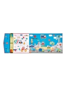 Magnetinė scena 4 in 1, Statybos Magnetinė scena 4 in 1, Statybos