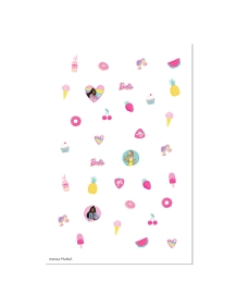 Barbie Snails nagų lipdukai, Happy Vibes