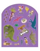 Rinkinys su daugkartiniais lipdukais, Dinozaurai Rinkinys su daugkartiniais lipdukais, Dinozaurai