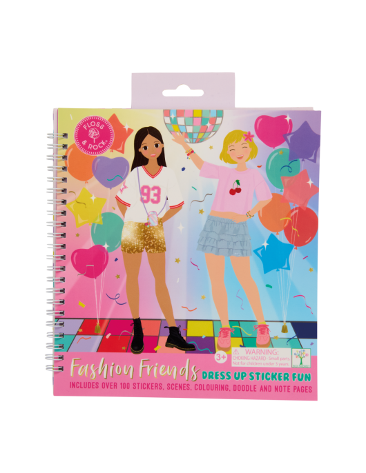 Knygelė su 100 lipdukų Dress up, gimtadienyje