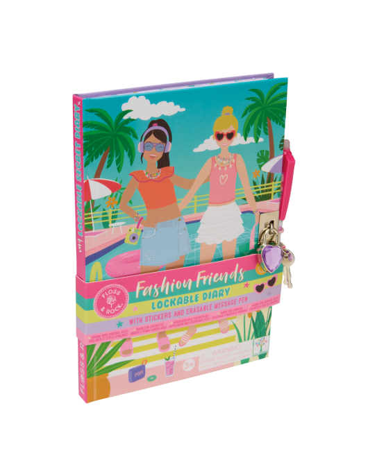 Užrakinamas dienoraštis su ištrinamu rašikliu, Stilingos draugės prie baseino