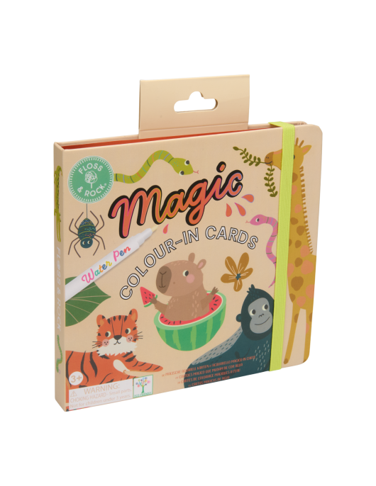 Kortelių rinkinys su vandeniniu markeriu DŽIUNGLĖS