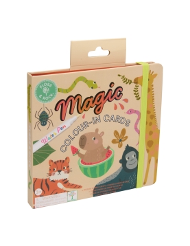 Kortelių rinkinys su vandeniniu markeriu DŽIUNGLĖS