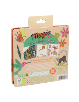 Kortelių rinkinys su vandeniniu markeriu DŽIUNGLĖS