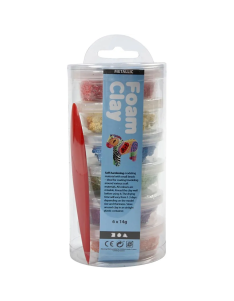 Burbulinis modelinas - 6 ryškios skirtingos spalvos