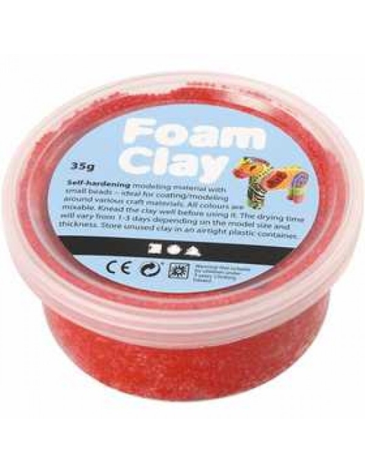 Burbulinis modelinas - raudona spalva 35 g