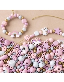 Creativ papuošalų gaminimo rinkinys, pastelinių spalvų