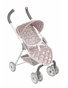 Arias lėlės kūdikio sportinis vežimėlis, blizgantis, 62 cm