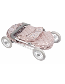 Arias lėlės kūdikio vežimėlis, blizgantis, 55 cm