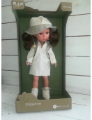 Lėlytė Carole su lininiais rūbeliais, 36 cm