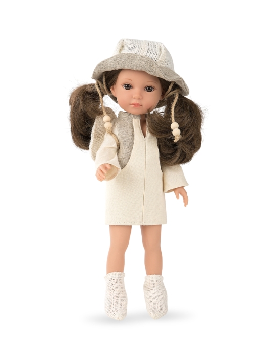 Lėlytė Carole su lininiais rūbeliais, 36 cm Lėlytė Carole su lininiais rūbeliais, 36 cm