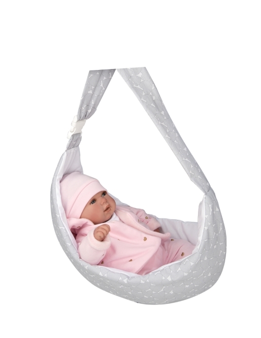 Kūdikio nešyklė per petį, pilka