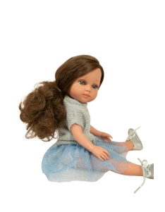Arias lėlė mergaitė Carlota mėlynu sijonėliu, 36 cm