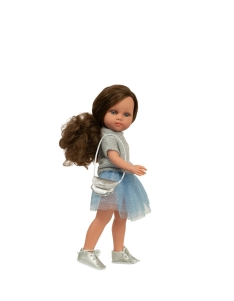 Arias lėlė mergaitė Carlota mėlynu sijonėliu, 36 cm