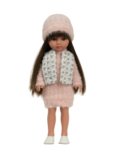 Arias lėlė mergaitė Carlota pūkuota suknele, 36 cm