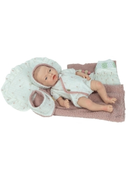 Arias silikoninė Reborn lėlė kūdikėlis, mergaitė 40 cm