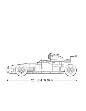 Sluban konstruktorius, RC valdomas F10 automobilis, 423 det.