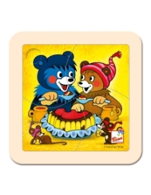 Medinė dėlionė, Meškiukas užkandžiauja