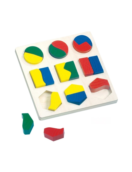 Medinė geometrinių formų dėlionė Medinė geometrinių formų dėlionė