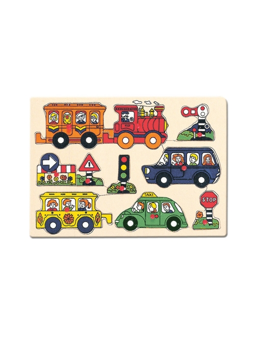 Medinė dėlionė Transportas, 2+