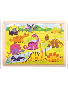 Medinė dėlionė Dinozaurai 