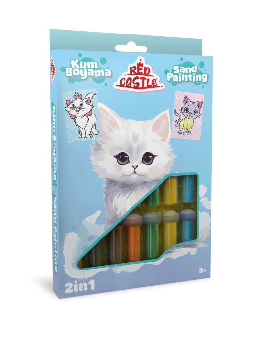 Red Castle kūrybinis smėlio rinkinys 2in1, Katytė Red Castle kūrybinis smėlio rinkinys 2in1, Katytė