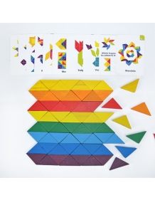 Igroteco Medinė trikampių mozaika, 64 det.