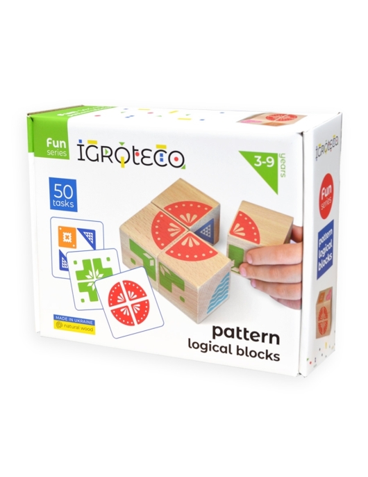 Igroteco loginės kaladėlės pagal paveikslėlį