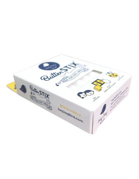 Jaq Jaq Bird kreidelės, baltos spalvos, 12 vnt.