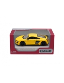 KiNSMART automobilis, 2020 Audi R8 Coupé, geltonas KiNSMART automobilis, 2020 Audi R8 Coupé, geltonas