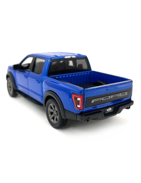KiNSMART automobilis, 2022 Ford F-150 Raptor, mėlynas