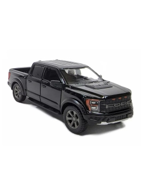 KiNSMART automobilis, 2022 Ford F-150 Raptor, juodas